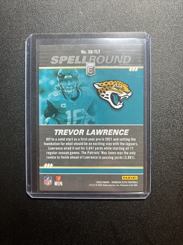 2022 Donruss Elite TREVOR LAWRENCE Spellbound Letter C Insert 54 