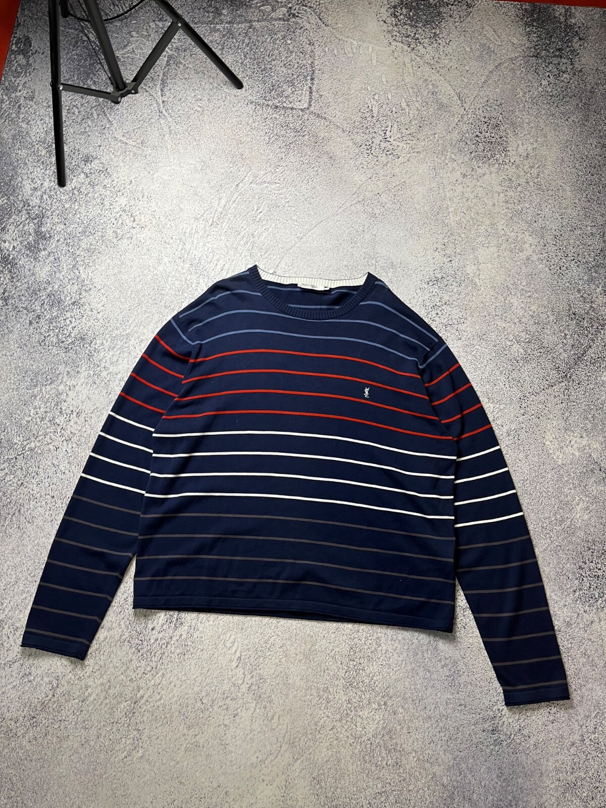 Maglione maglia girocollo vintage YSL Yves Saint Laurent anni 90