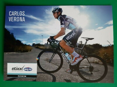 CYCLING cycling card CARLOS VERONA team ETIXX QUICK STEP 2015