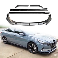 FRONT REAR BUMPER DIFFUSER SPLITTER SPOILER SIDE SKIRT LIP FITS 21-2023 ELANTRA