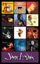 JIMI HENDRIX album discography magnet (4.5" x 3.5") doors stones janis dylan