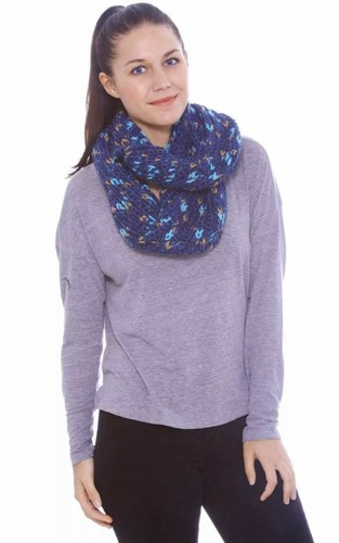 Women Winter Warm Thick Long Scarf Infinity Circle Cable Knit Scarves Wrap - Picture 10 of 21