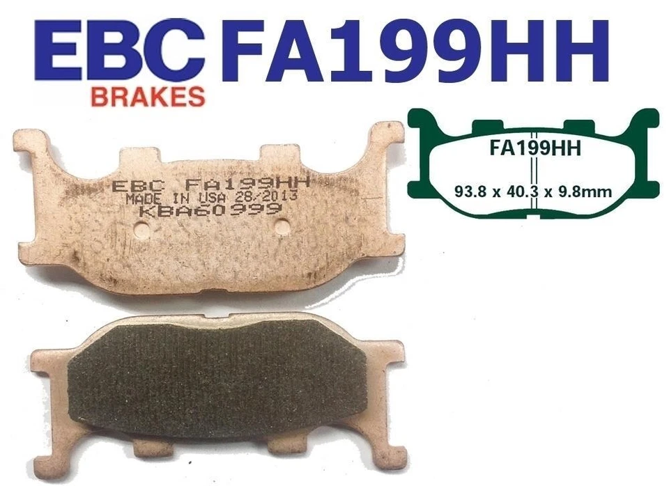 EBC Set Freni 2x MD2082X + 2x FA199HH per Yamaha FZ6 XJ6-N XJ6-F XJ6-S MT-03 - Immagine 3 di 3