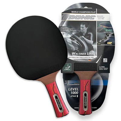 Wood Waldner 1000 Table Tennis Racket/Bat Assorted