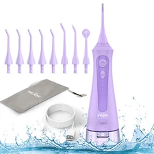 SEJOY Water Flosser Cordless Dental Oral Irrigator Travel Teeth Cleaner Flosser