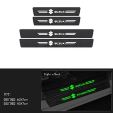 4PCS luminous Car Door Plate Sill Scuff Anti-scratch Trim Sticker for Suzuki