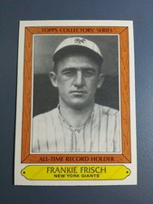 FRANKIE FRISCH 1985 TOPPS WOOLWORTH ALL-TIME RECORD HOLDERS CARD # 13 C2281
