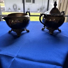 F B Rogers Silver Company 1883, #2391 Cream And Sugar 