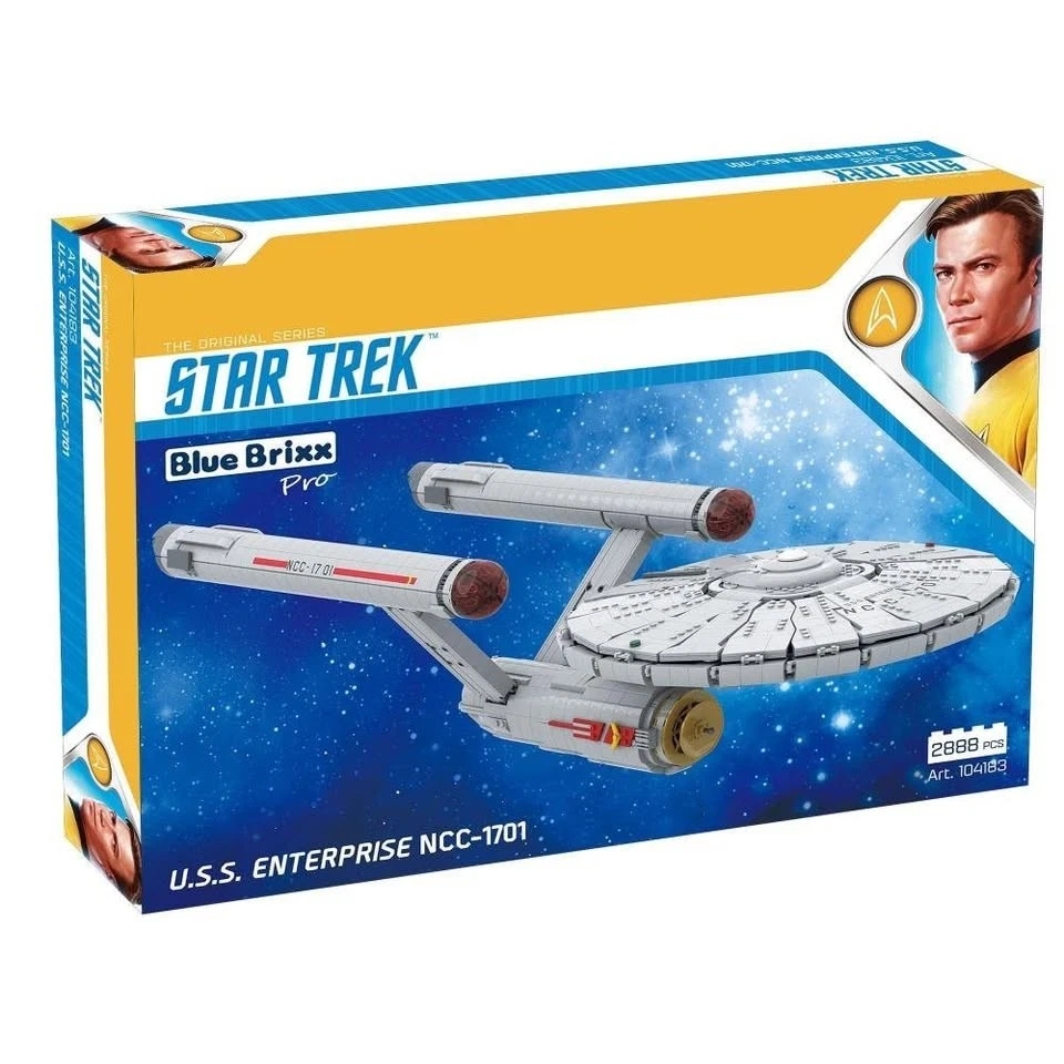Bluebrixx Pro Star Trek USS Enterprise - UPGRADED Kit - 3021 Pcs, Retired, NIB - Image 2 of 4