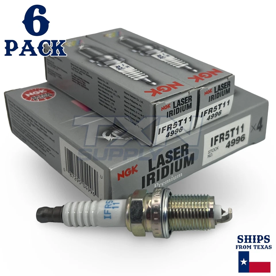 Свечи зажигания лазерные иридиевые NGK 1992-1998 годов выпуска для Lexus SC300 3,0 л L6 упаковка 6 шт. - Изображение 2 из 3
