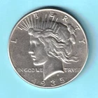 SILVER 1935 P PEACE SILVER DOLLAR UNGRADED - BEAUTIFUL COIN