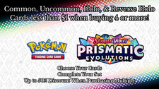 Prismatic Evolutions Choose Your Card Common, Uncommon, Holo, Reverse Holo, EX
