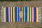 Vintage Saltillo Serape Wool Table Runner Hand Woven Mexican Southwest 18x47 — photo 3