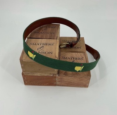 Masters! Classic Smathers and Branson ANGC Green Masters Belt - NWT - Size 38