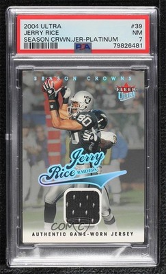 2004 Fleer Ultra Season Crowns Game-Used Platinum 14/29 Jerry Rice #39 HOF 0nj8