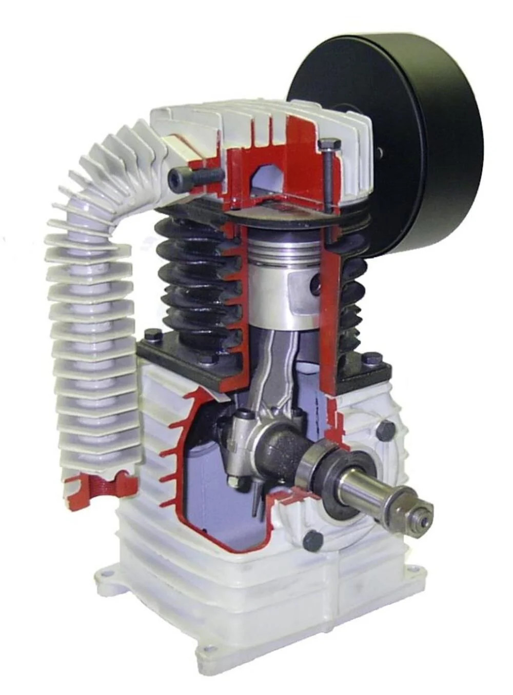 Rolair K18 Single-Stage Compressor Pump With Flywheel