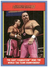 2017 Topps WWE Heritage #5 The Hart Foundation Thirty Years of SummerSlam