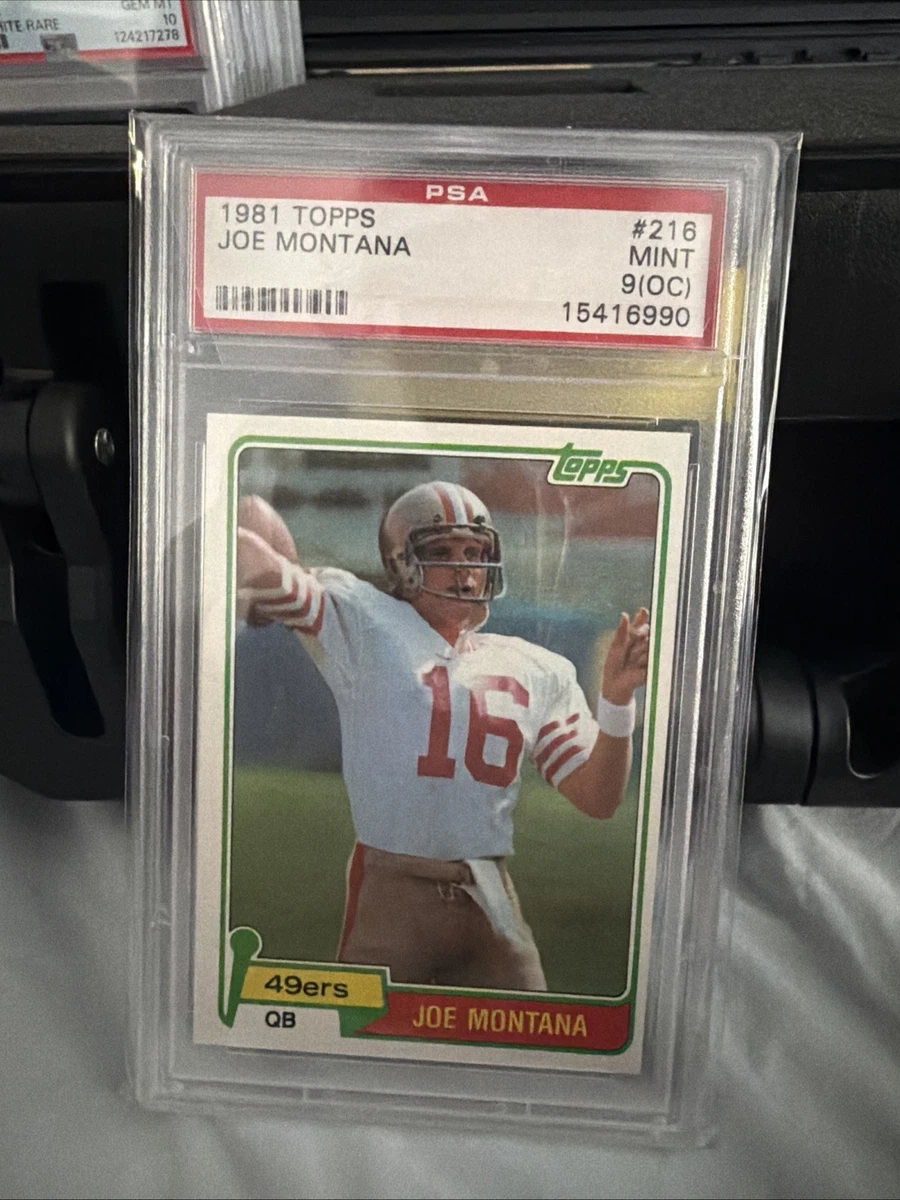 Joe Montana Football Grade 9 Rookie Sports Trading Cards