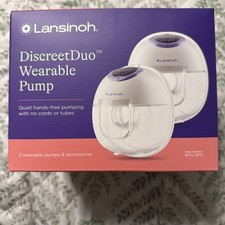 Lansinoh DiscreetDuo Wearable Breast Pump Hands free NEW IN BOX SEALED
