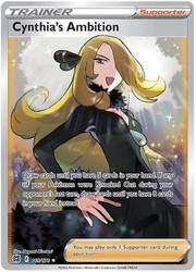 Cynthia's Ambition 169/172 Full Art Ultra Rare Brilliant Stars
