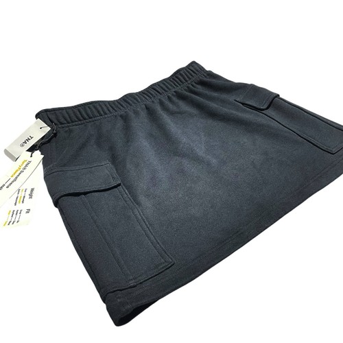 TNA ARITZIA NWT Sweatfleece Terry Fleece Cargo Mini Skirt Black Size S - Picture 3 of 9