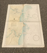 VTG 1939 Manitowoc/Sheboygan, Wisconsin Map - U.S. Lake Survey, War Dep. 26"x36"