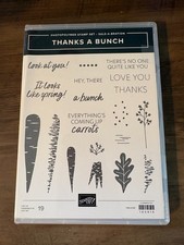 Stampin Up Cling Mount Stamp Set  Thanks a Bunch