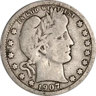 1907-O Barber Quarter