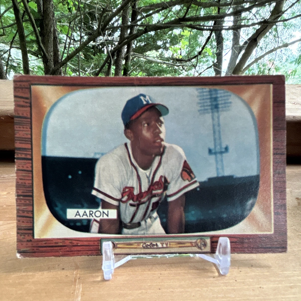 Hank Aaron 1955 Season Baseball Sports Trading Cards & Accessories