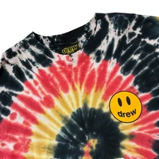 Drew House Tie Dye LS T-Shirt Unisex Size Large Justin Bieber Smiley Face