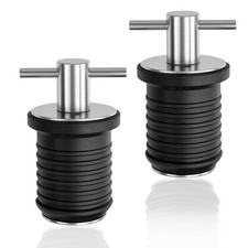 2 Pcs Boat Drain Twist Plug with T Handle for Yachts Kayaks 1 Inch Drains