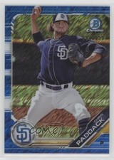 2019 Bowman Chrome Prospects Blue Shimmer Refractor 98/150 Chris Paddack h7i