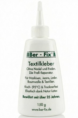 150g Ber-Fix Textilkleber für Naturfasern   Stark Waschbar Biologisch flexibel