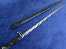 ORIGINAL GERMAN IMPERIAL M1898 QUILBACK BAYONET AND SCABBARD MADE BY ERFURT