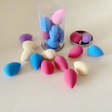 Mini Makeup Sponge Multi-colored 10 Pcs 1 Count Pack of 10 , multi-colored
