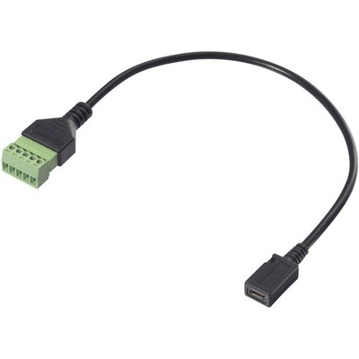 Renkforce RF-6443958 USB 2.0 PVC Adapter Cable Coating 30CM Micro B Clip