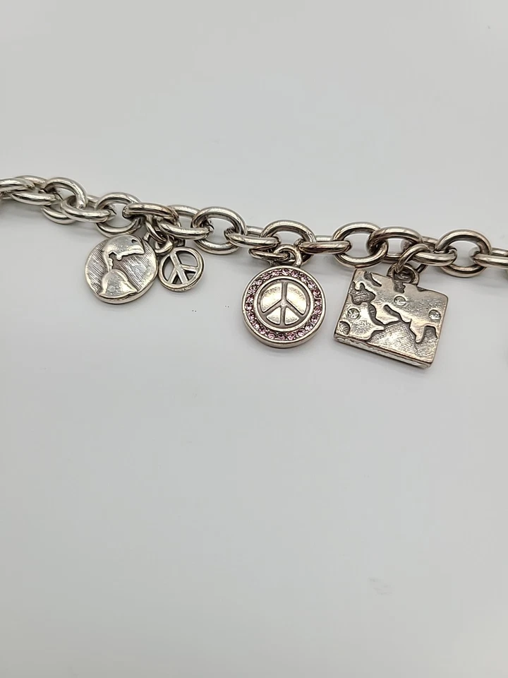 Brazalete Brighton Peace encantador colorido plata cristales de resina de colores Foto 4 de 4