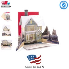 0899XSO1002 Christmas Pop Up Card with Light and Song Displayable Dimensional...