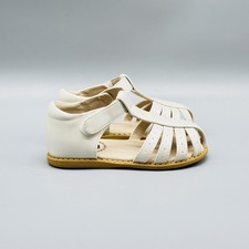 Livie & Luca Shoes Girls 7 c White Leather Ankle Strap Comfort Summer Sandals