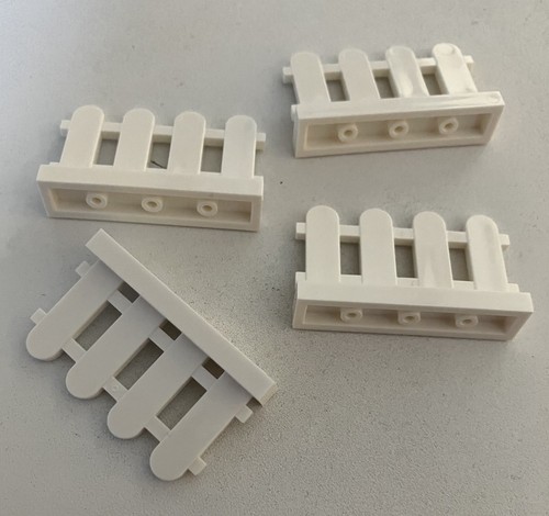 Lego 10 New Pieces 1x4x2 White Picket Fence 33303 - Picture 2 of 2
