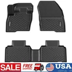 Floor Mats Liner for Ford Edge 2015-2024 1st &2nd Row Floor Mats TPE All Weather