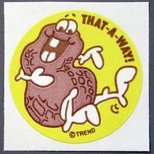 Vintage TREND Scratch and Sniff MATTE Sticker PEANUT