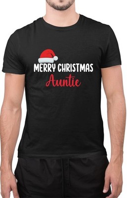T-Shirt Frohe Weihnachten Tante festlich Unisex Kinder und Erwachsene