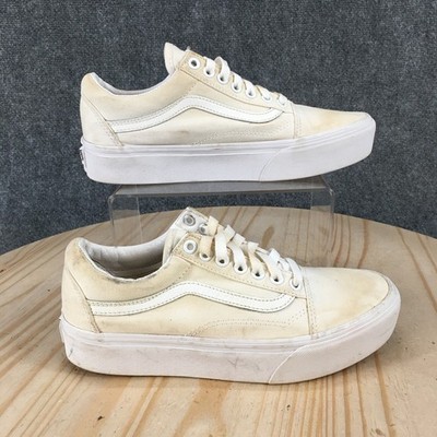 Vans Shoes Mens 6.5 Womens 8 White Old Skool Stackform Platform Sneakers Lace Up