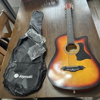 Joymusic 38 Inch Sunburst Acoustic Guitar Beginner Kit w Bag