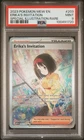 2023 POKEMON MEW EN-151 SPECIAL ILLUSTRATION RARE #203 ERIKA'S INVITATION PSA 9