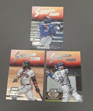 2021 Stadium Club Baseball Superstar Duos - 3 Card Lot-Braves/Dodgers/Blue Jays