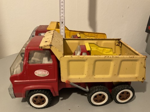 Tonka Kanada Vintage 70er grosser + 2 kleine Kipper LKW + Sanson Nachbau - Bild 21 von 21
