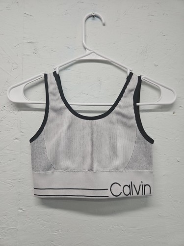 Calvin Klein Performance Sports Bra | Gray Impact Racerback | Size Small | EUC