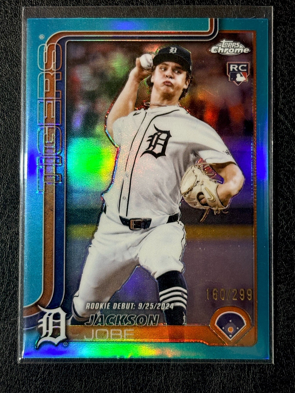 2025 Topps Chrome - Jackson Jobe #249 Teal Refractor /299 (RC)